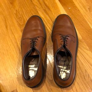 French Shriner brown leather Oxford Plain Toe, size 10 1/2 C
